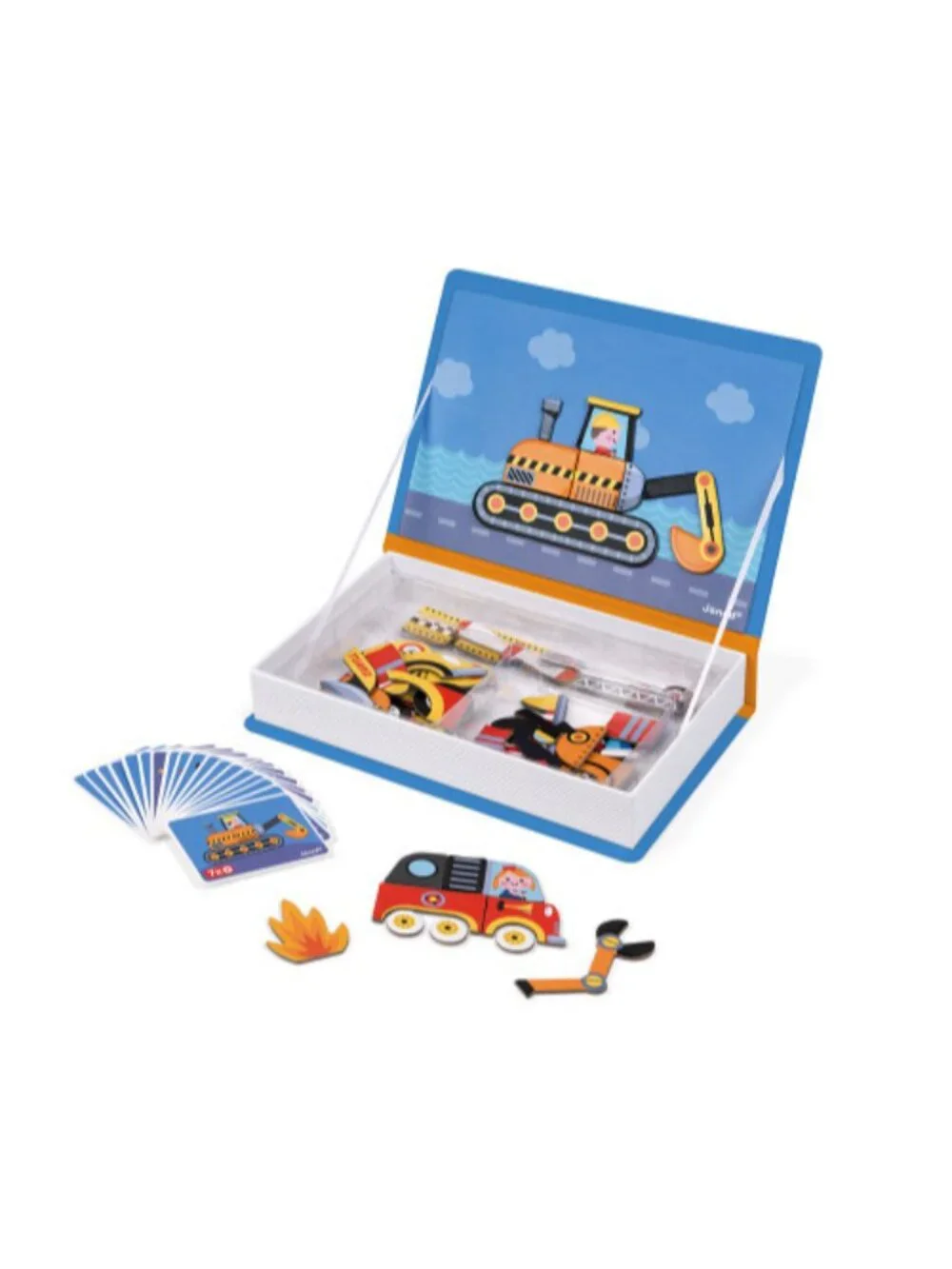 NWT Janod Racers  MAGNETI'BOOK 50 Magnets Travel 3-8 Educational Game
